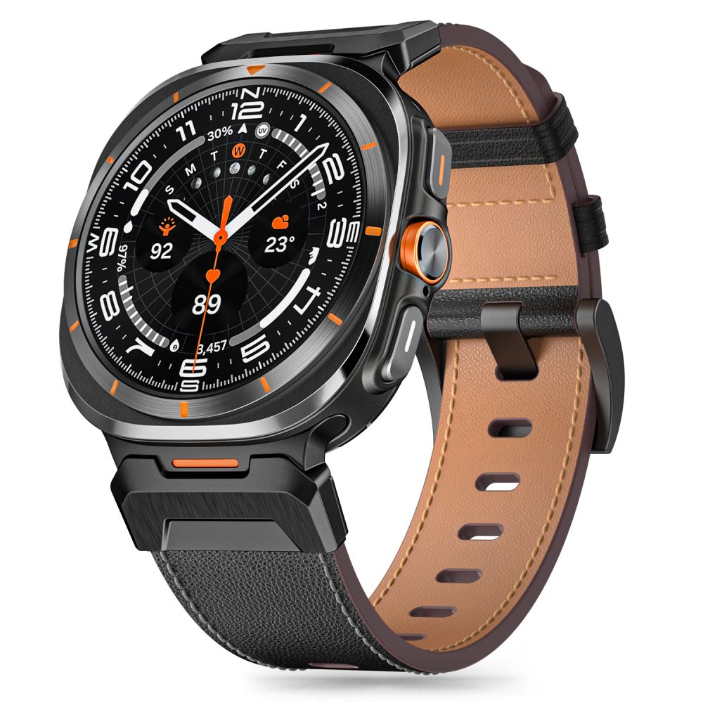 CINTURINO TECH-PROTECT DELTA PRO SAMSUNG GALAXY WATCH ULTRA (47 MM) IN PELLE NERA