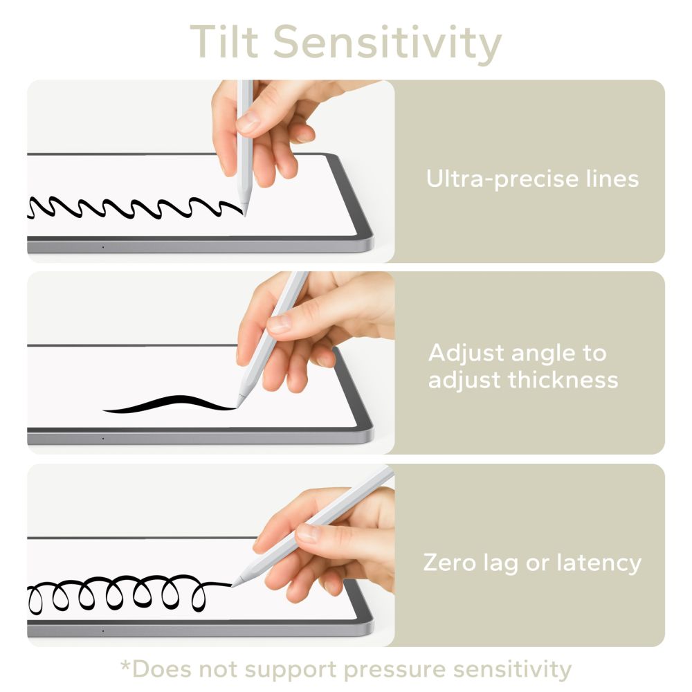 TECH-PROTECT PENNA STILOGRAFICA MAGNETICA DIGITALE "3" IPAD BIANCA