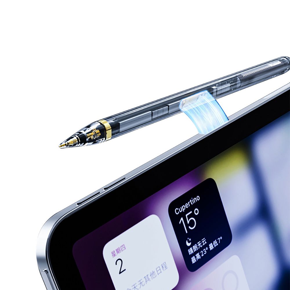 TECH-PROTECT PENNA STILOGRAFICA MAGNETICA DIGITALE "4" IPAD TRASPARENTE/NERA