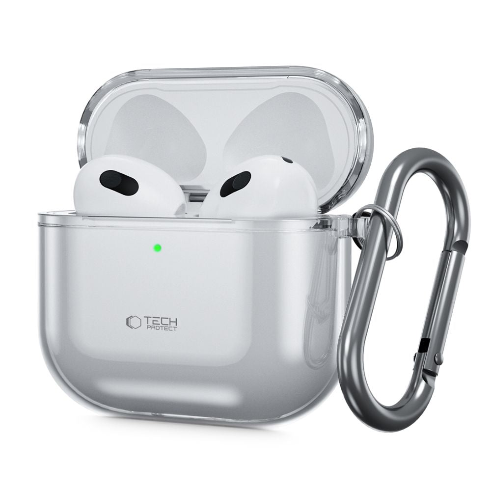 CUSTODIA TECH-PROTECT FLEXAIR APPLE AIRPODS 4 GRIGIO FUMO.