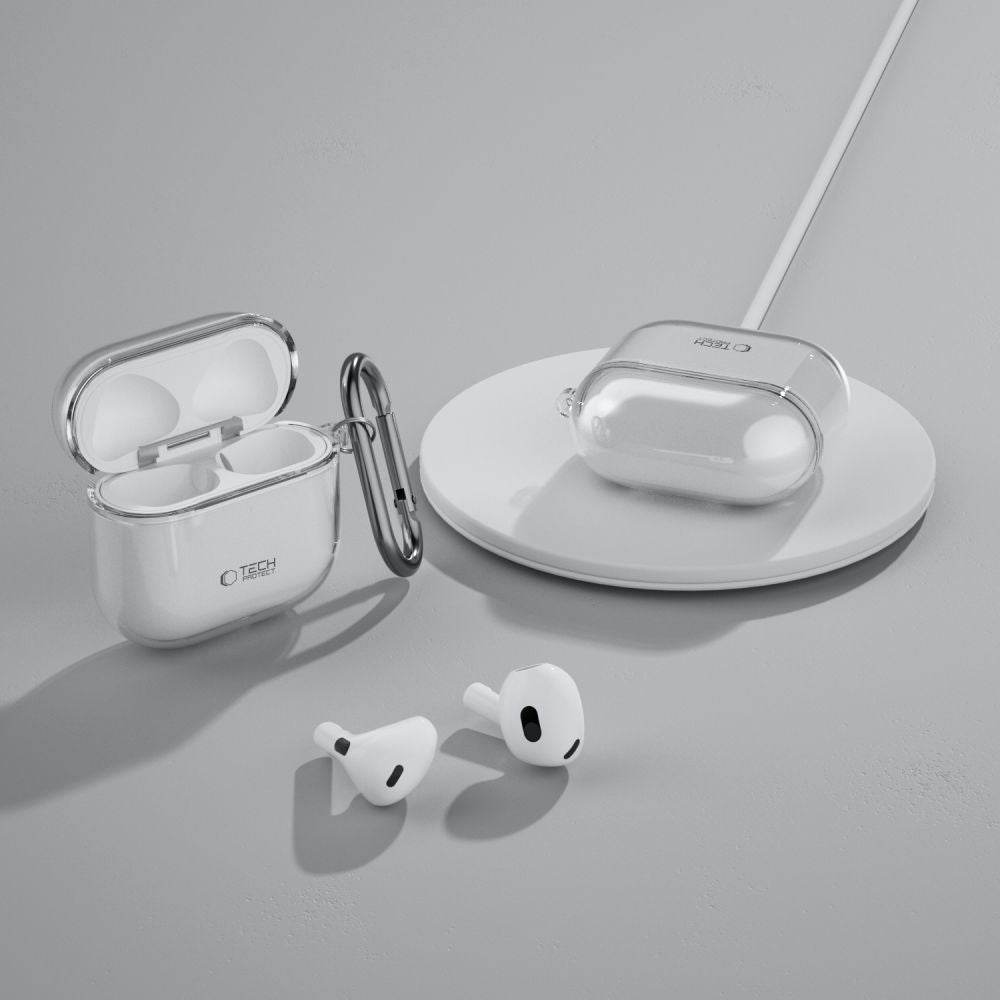 CUSTODIA TECH-PROTECT FLEXAIR APPLE AIRPODS 4 TRASPARENTE