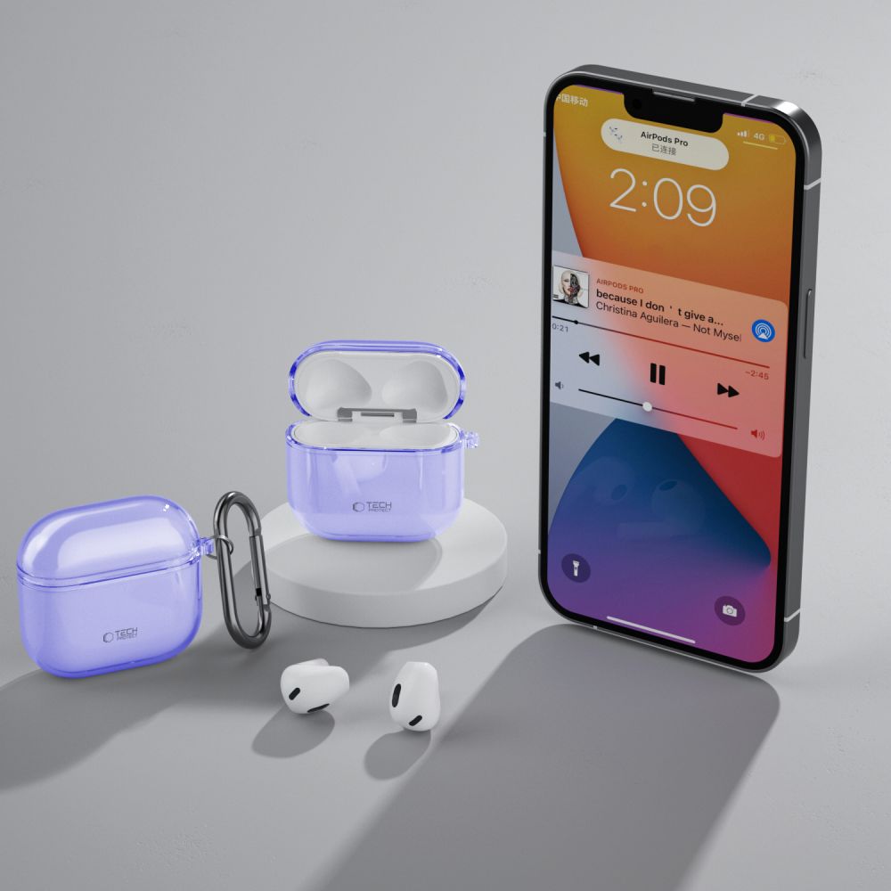 COPERTURA TECH-PROTECT FLEXAIR APPLE AIRPODS 4 VIOLA