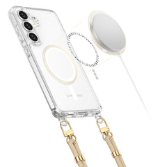 COPERTURA TECH-PROTECT FLEXAIR CHAIN MAGSAFE GALAXY S25 NERA E TAUPE