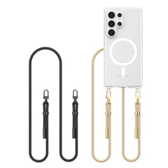 COPERTURA TECH-PROTECT FLEXAIR CHAIN MAGSAFE GALAXY S25 ULTRA NERA E TAUPE