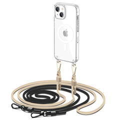 COPERTURA PER IPHONE 15 MAGSAFE HEYCASE AIR CHAIN NERA E BEIGE