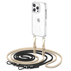 COPERTURA TECH-PROTECT FLEXAIR CHAIN MAGSAFE IPHONE 15 PRO NERA E BEIGE