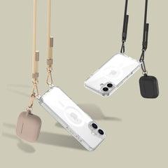 COPERTURA TECH-PROTECT FLEXAIR CHAIN MAGSAFE IPHONE 16 NERA E TAUPE
