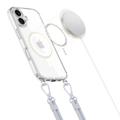 COPERTURA TECH-PROTECT FLEXAIR CHAIN MAGSAFE IPHONE 16 GRIGIO E ROSA