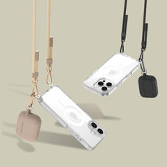 COPERTURA TECH-PROTECT FLEXAIR CHAIN MAGSAFE IPHONE 16 PRO NERA E TAUPE