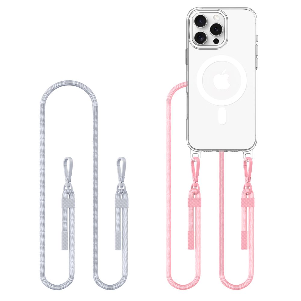 COPERTURA TECH-PROTECT FLEXAIR CHAIN MAGSAFE IPHONE 16 PRO MAX GRIGIO & ROSA