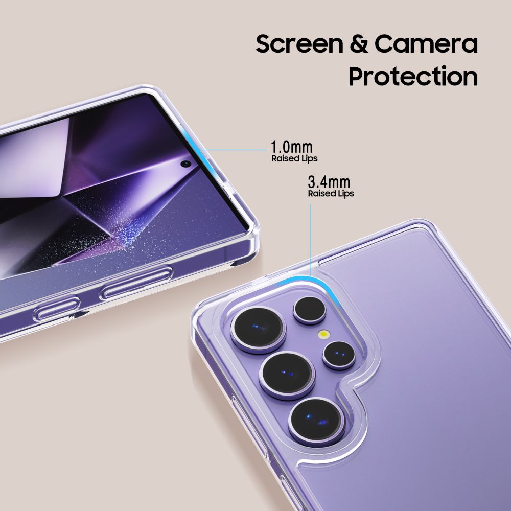 COPERTURA TECH-PROTECT FLEXAIR IBRIDA GALAXY S25 ULTRA CHIARA