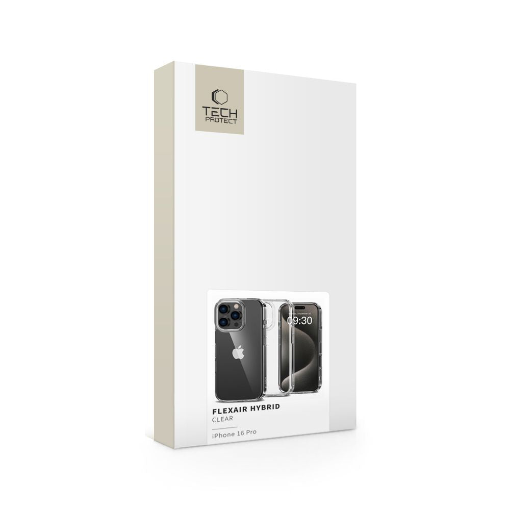 COPERTURA PER IPHONE 16 PRO TECH-PROTECT FLEXAIR IBRIDA TRASPARENTE