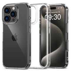 CUSTODIA PER IPHONE 16 PRO MAX TECH-PROTECT FLEXAIR IBRIDA TRASPARENTE