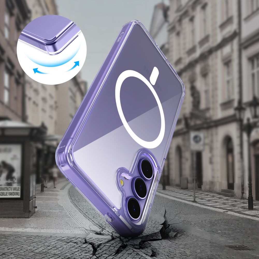 COPERTURA TECH-PROTECT FLEXAIR IBRIDA MAGSAFE GALAXY S25+ PLUS TRASPARENTE