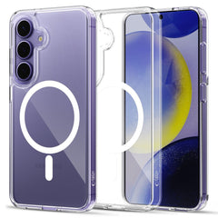 COPERTURA TECH-PROTECT FLEXAIR IBRIDA MAGSAFE GALAXY S25+ PLUS TRASPARENTE