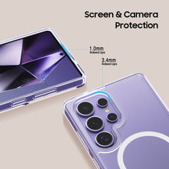 COPERTURA TECH-PROTECT FLEXAIR IBRIDA MAGSAFE GALAXY S25 ULTRA CHIARA