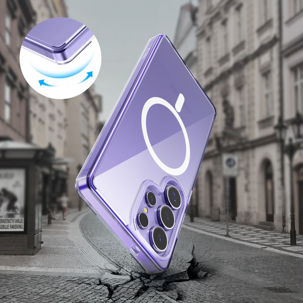 COPERTURA TECH-PROTECT FLEXAIR IBRIDA MAGSAFE GALAXY S25 ULTRA CHIARA