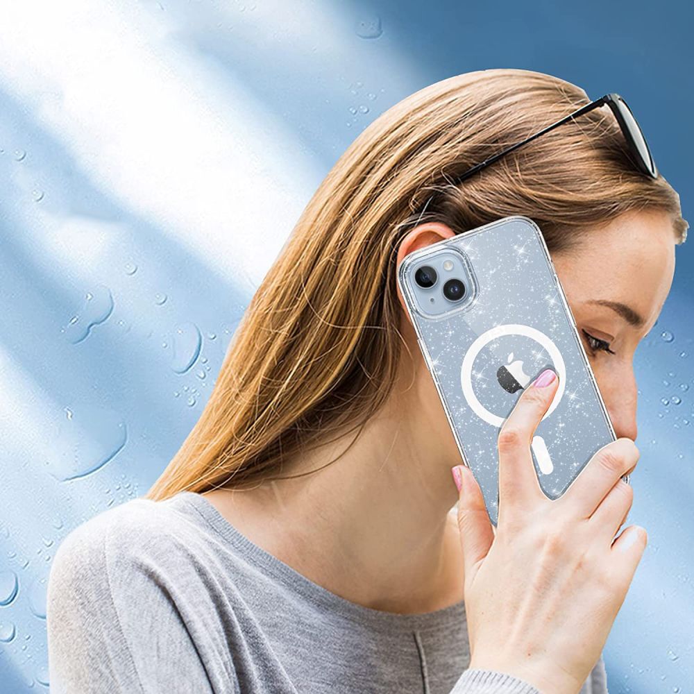 COPERTURA PER IPHONE 13 / 14 MAGSAFE HEYCASE AIR DEFENSE GLITTER