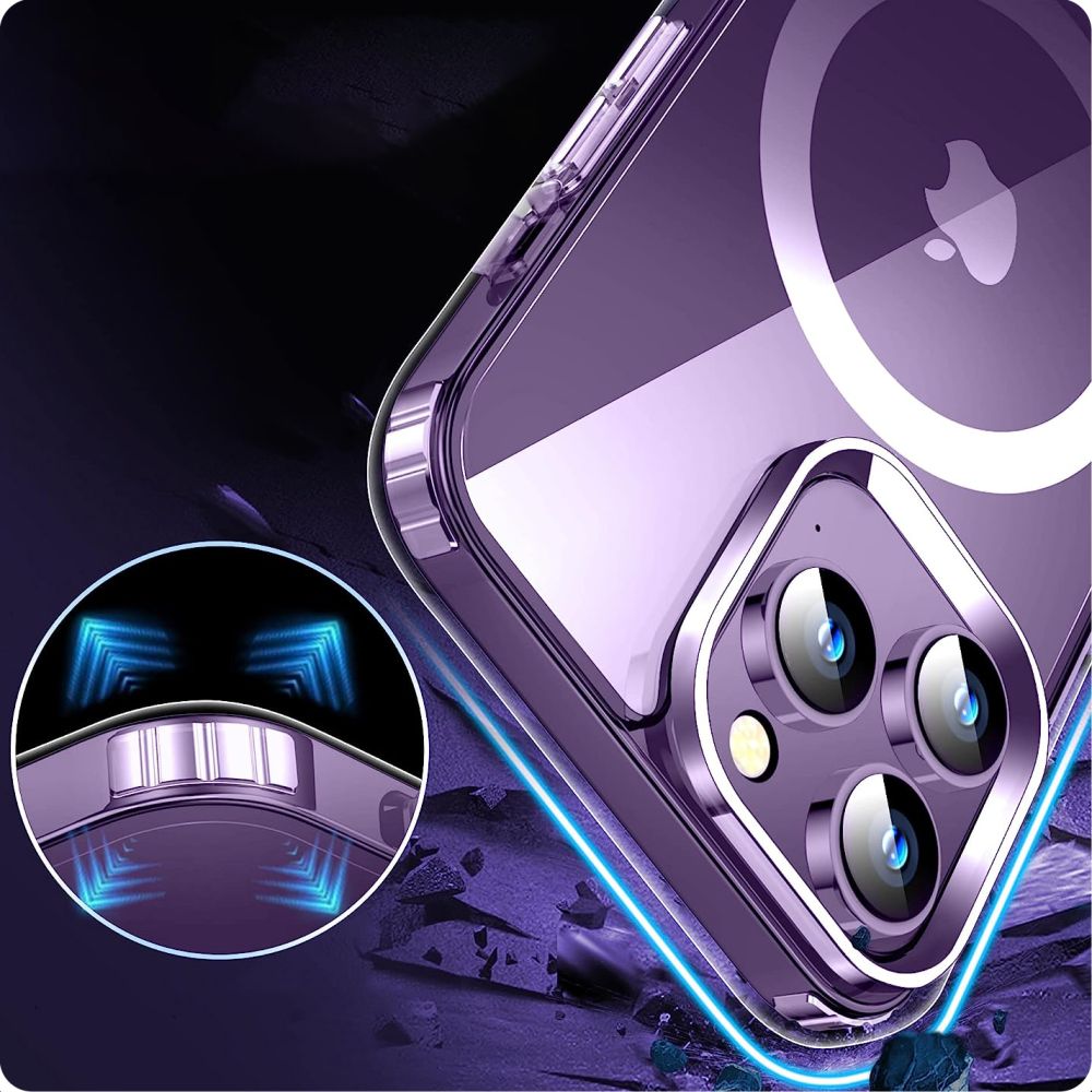 COPERTURA PER IPHONE 15 PRO MAGSAFE HEYCASE AIR DEFENSE CLEAR