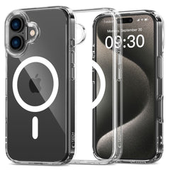 COPERTURA PER IPHONE 16 TECH-PROTECT FLEXAIR HYBRID MAGSAFE CLEAR