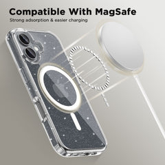 COPERTURA PER IPHONE 16 TECH-PROTECT FLEXAIR HYBRID MAGSAFE GLITTER