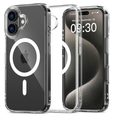 COPERTURA PER IPHONE 16 PLUS TECH-PROTECT FLEXAIR HYBRID MAGSAFE CLEAR