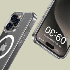 COPERTURA PER IPHONE 16 PRO TECH-PROTECT FLEXAIR IBRIDA MAGSAFE TRASPARENTE