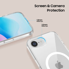 COPERTURA TECH-PROTECT FLEXAIR HYBRID MAGSAFE IPHONE 16E TRASPARENTE
