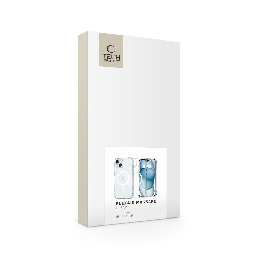 COPERTURA TECH-PROTECT FLEXAIR MAGSAFE IPHONE 15 TRASPARENTE