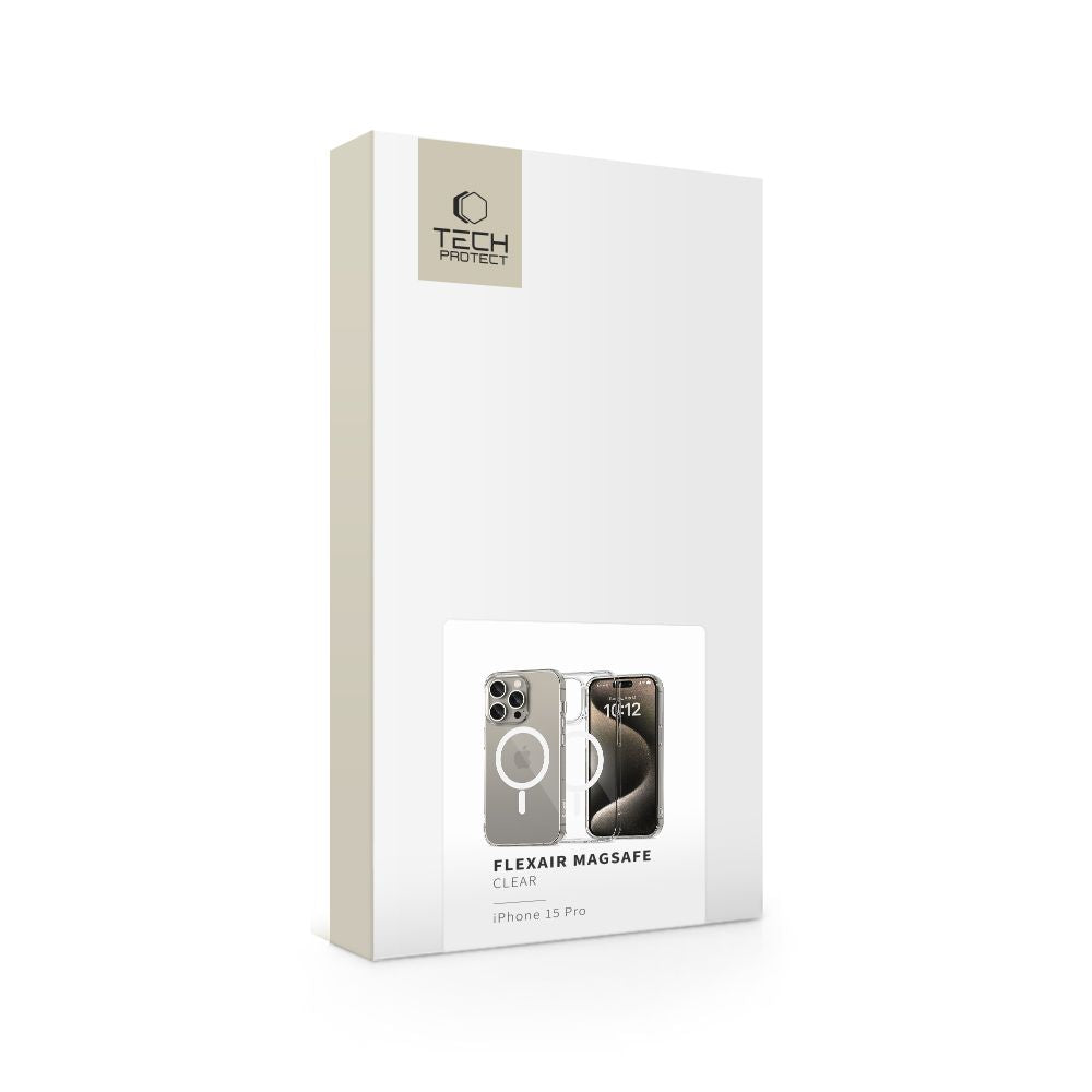 COPERTURA TECH-PROTECT FLEXAIR MAGSAFE IPHONE 15 PRO TRASPARENTE