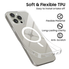 COPERTURA TECH-PROTECT FLEXAIR MAGSAFE IPHONE 15 PRO MAX TRASPARENTE