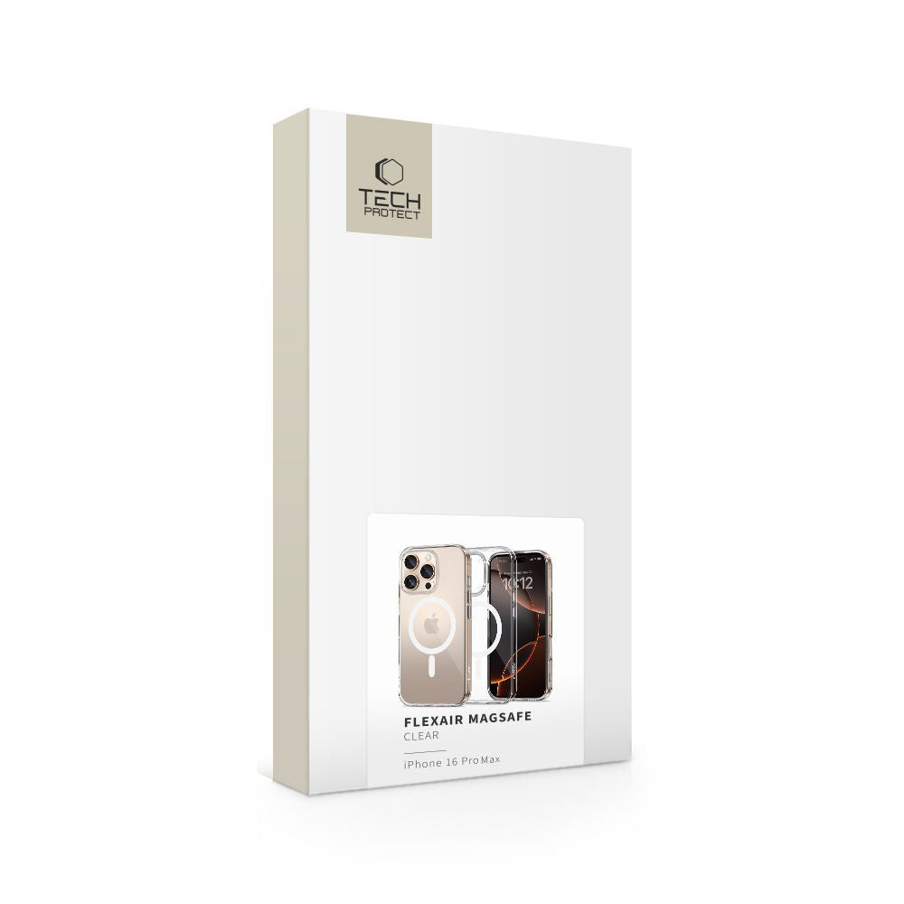 COPERTURA TECH-PROTECT FLEXAIR MAGSAFE IPHONE 16 PRO MAX TRASPARENTE