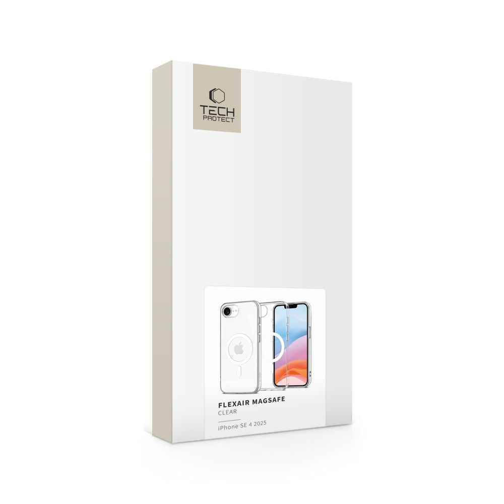 COPERTURA TECH-PROTECT FLEXAIR MAGSAFE IPHONE 16E TRASPARENTE