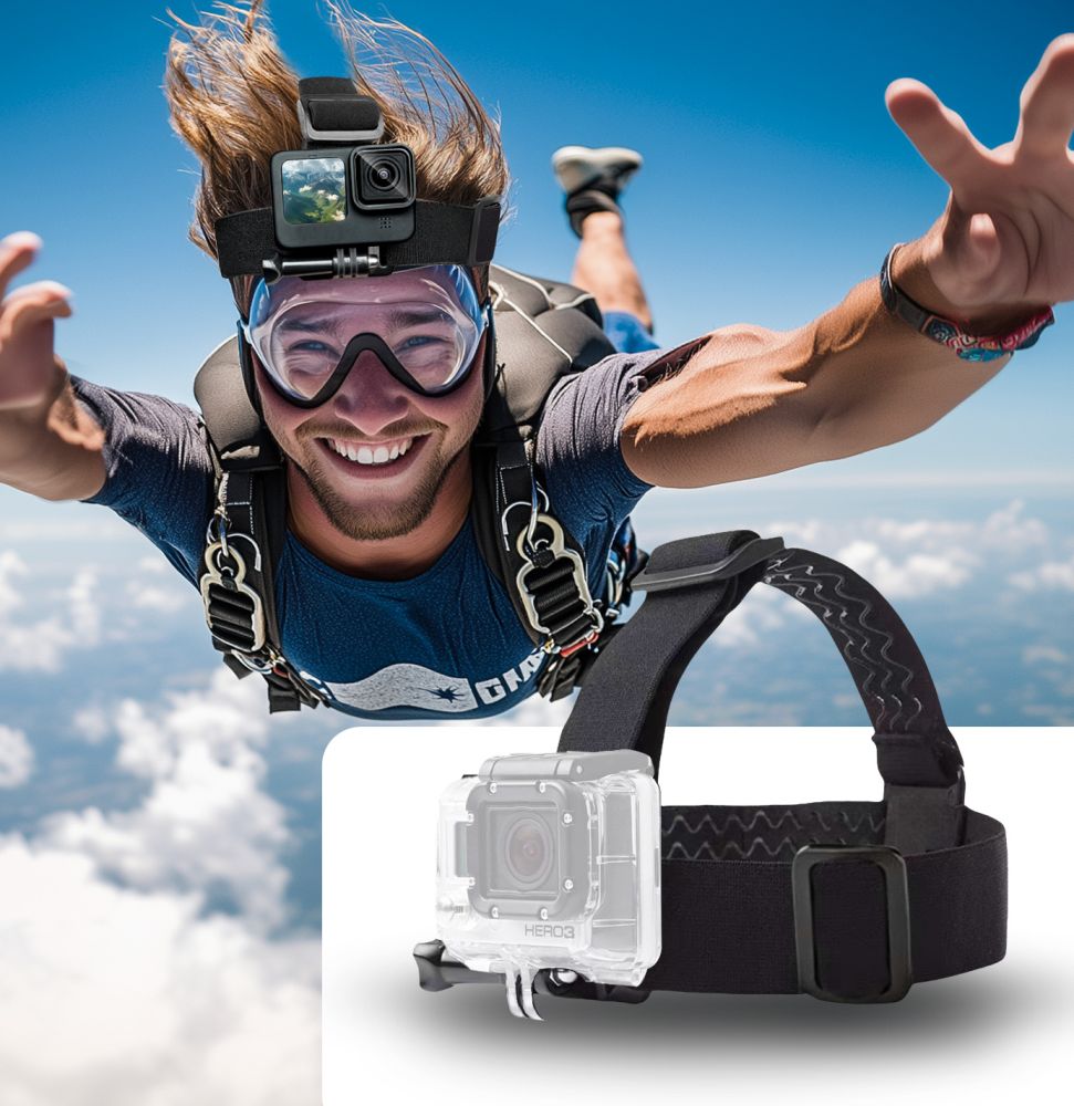 TECH-PROTECT GA100 MONTAGGIO PER TESTA GOPRO / DJI NERO