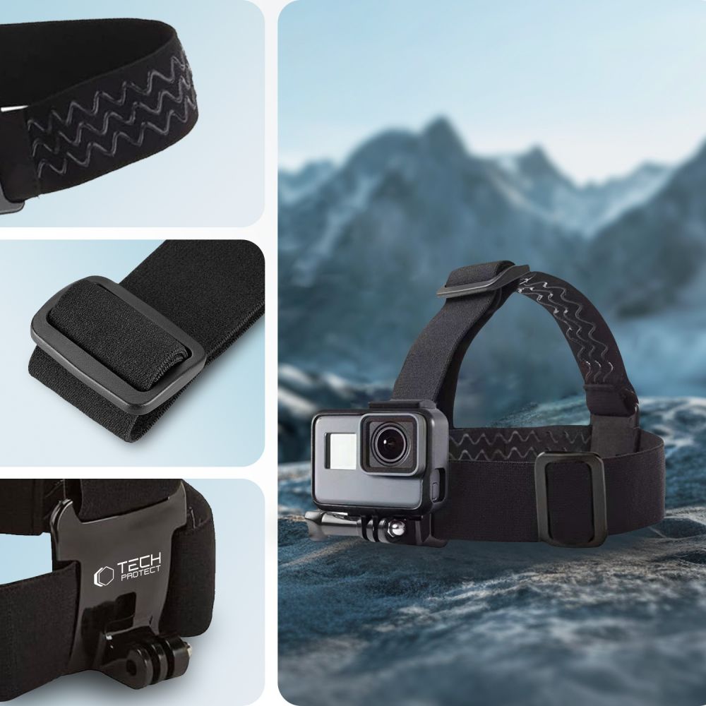 TECH-PROTECT GA100 MONTAGGIO PER TESTA GOPRO / DJI NERO