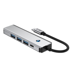 ADATTATORE HUB TECH-PROTECT HB01 5IN1 TYPE-C + USB3.0 + HDMI 4K 60HZ + PD100W GRIGIO SPAZIALE