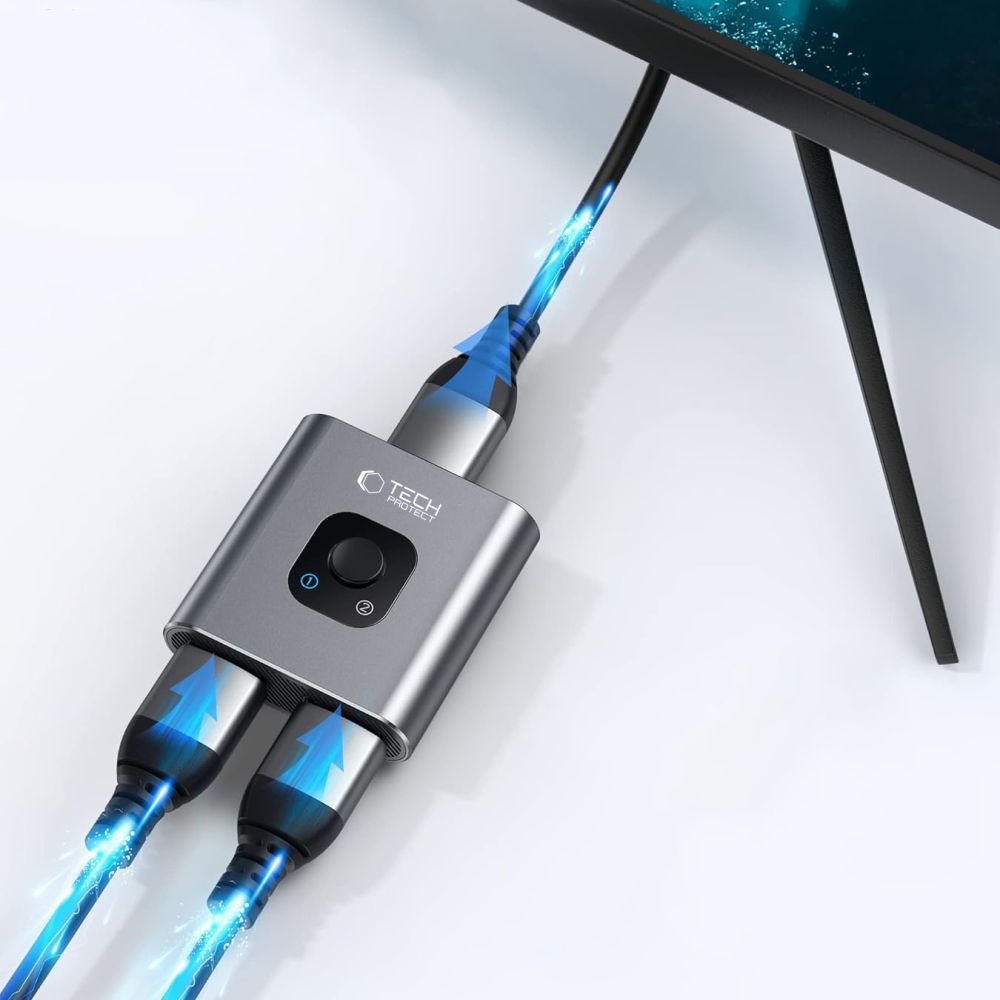 TECH-PROTECT HB07 ADATTATORE HUB 2IN1 HDMI 4K 60HZ GRIGIO SPAZIALE