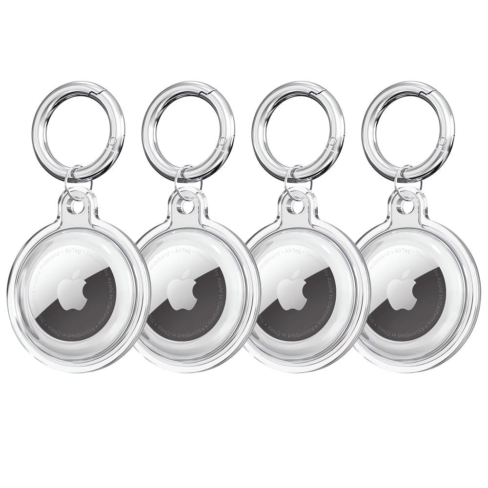 COPERTURA TECH-PROTECT ICON 4-PACK APPLE AIRTAG TRASPARENTE