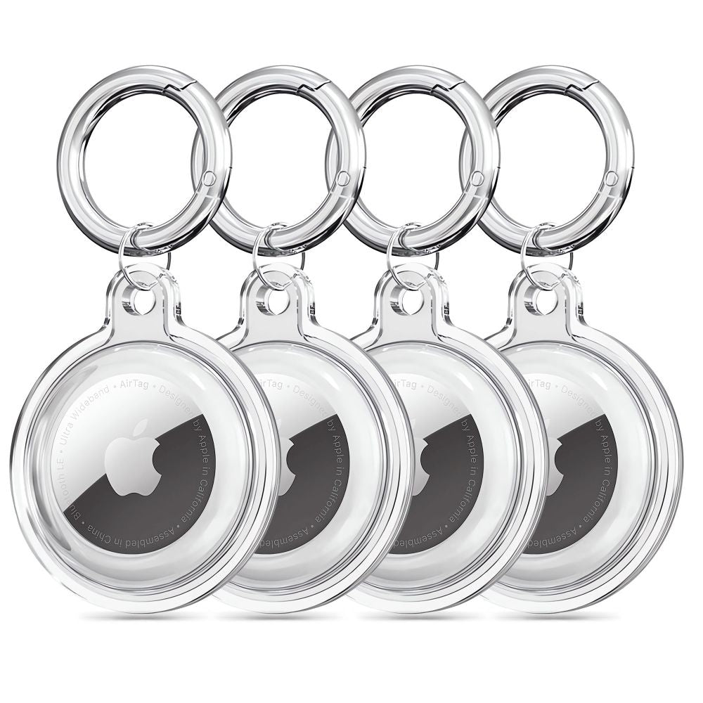COPERTURA TECH-PROTECT ICON 4-PACK APPLE AIRTAG TRASPARENTE