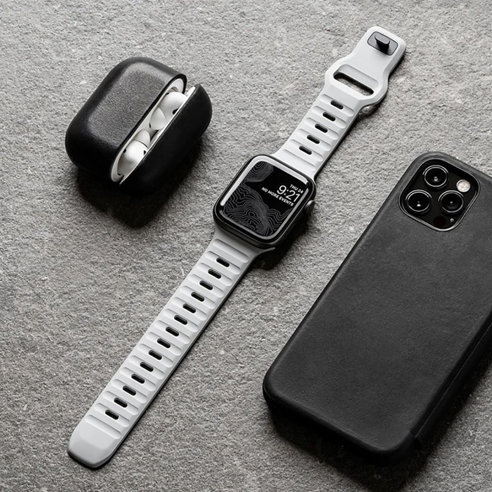 CINTURINO DOOP ICONBAND LINE APPLE WATCH 6 / 7 / 8 / 9 / 10 / SE / ULTRA 1 / 2 (44 / 45 / 46 / 49 MM) NERO