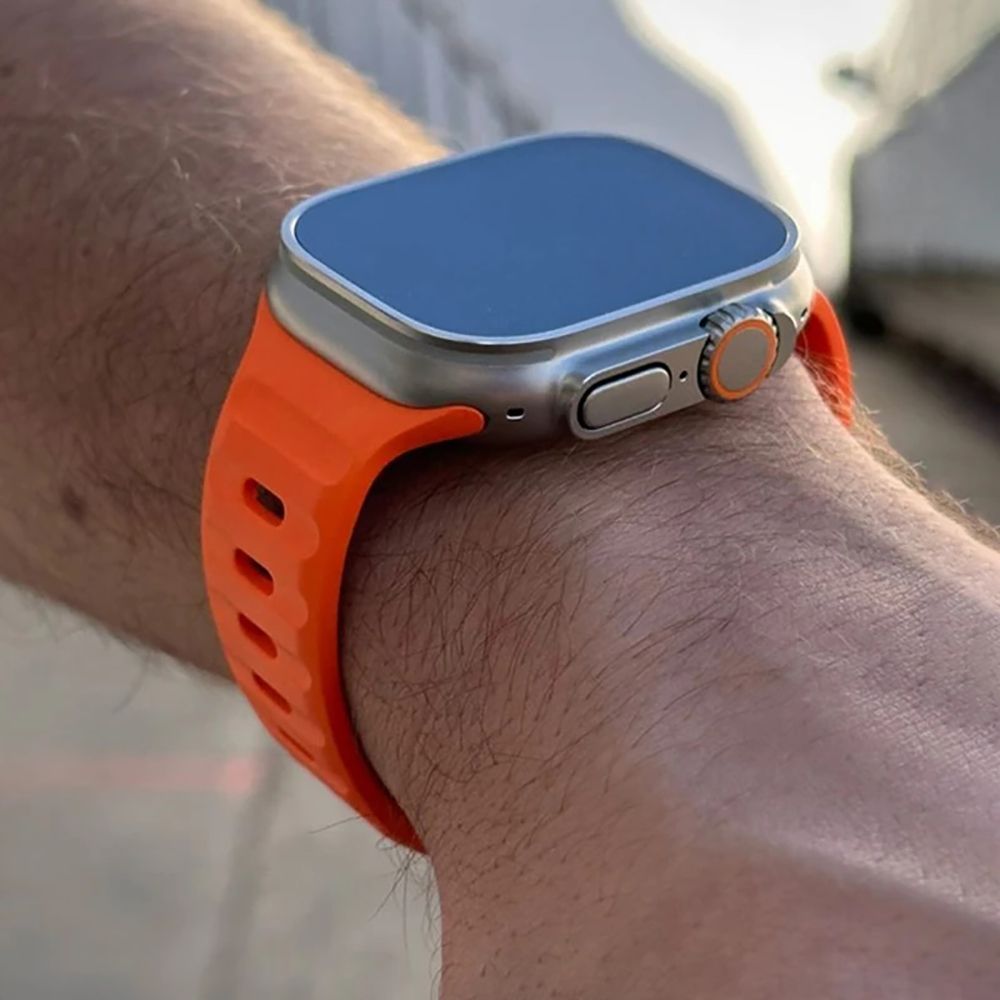 CINTURINO DOOP ICONBAND LINE APPLE WATCH 6 / 7 / 8 / 9 / 10 / SE / ULTRA 1 / 2 (44 / 45 / 46 / 49 MM) NERO