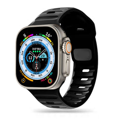 CINTURINO DOOP ICONBAND LINE APPLE WATCH 6 / 7 / 8 / 9 / 10 / SE / ULTRA 1 / 2 (44 / 45 / 46 / 49 MM) NERO