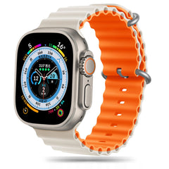 BRACCIALE DOOP ICONBAND PRO PER APPLE WATCH 6 / 7 / 8 / 9 / 10 / SE / ULTRA 1 / 2 (44 / 45 / 46 / 49 MM) STARLIGHT/ARANCIONE