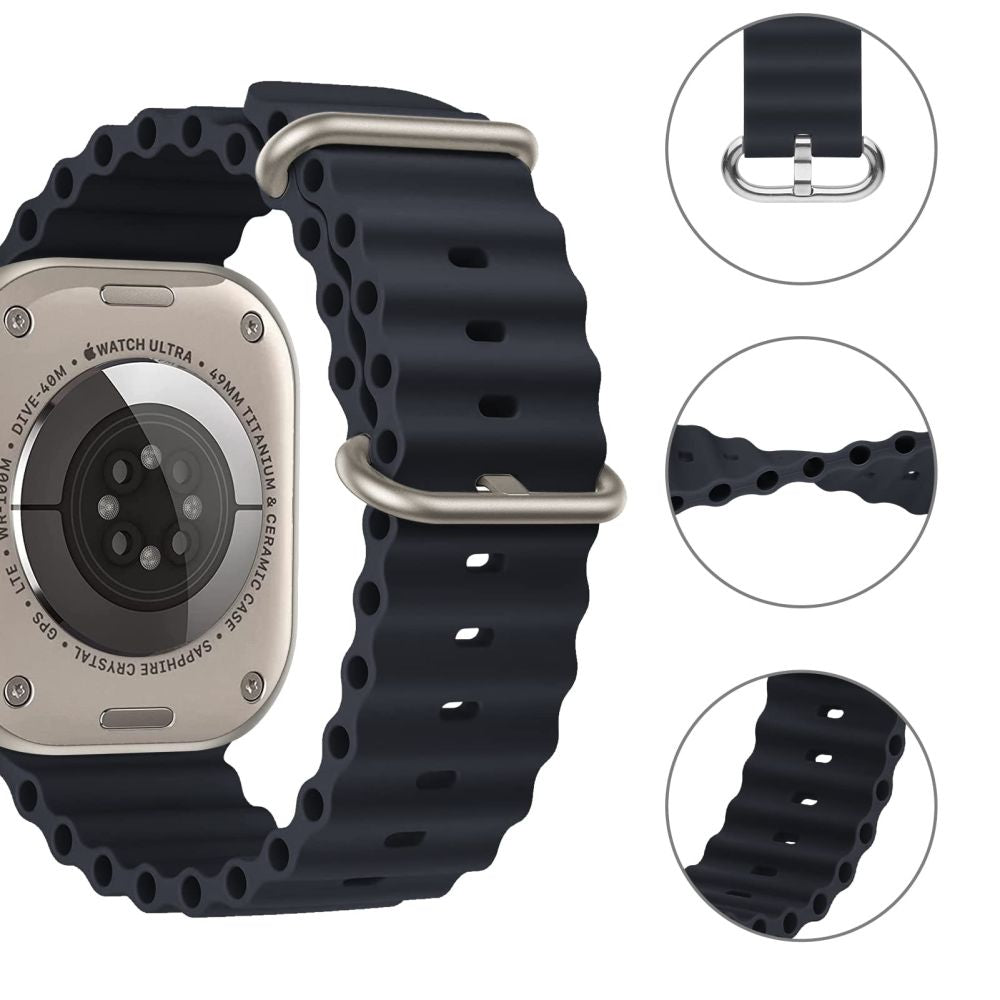 BRACCIALE DOOP ICONBAND PRO PER APPLE WATCH 6 / 7 / 8 / 9 / 10 / SE / ULTRA 1 / 2 (44 / 45 / 46 / 49 MM) NERO
