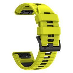 CINTURINO IN SILICONE PER GARMIN 26MM FENIX 3 / 5X / 3HR / 5X PLUS / 6X / 6X PRO / 7X DOOP EXPLORER PRO LIME / NERO