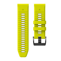 CINTURINO IN SILICONE PER GARMIN 26MM FENIX 3 / 5X / 3HR / 5X PLUS / 6X / 6X PRO / 7X DOOP EXPLORER PRO LIME / NERO