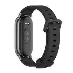 BRACCIALE IN SILICONE PER XIAOMI MI BAND 8 / 9 / NFC HEYBAND ICON PRO NERO