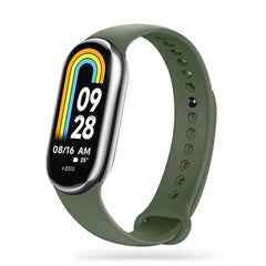 BRACCIALE IN SILICONE PER XIAOMI MI BAND 8 / 9 / NFC HEYBAND ICON ARMY GREEN