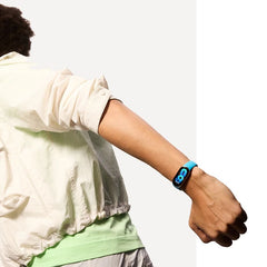 BRACCIALE IN SILICONE PER XIAOMI MI BAND 8 / 9 / NFC HEYBAND ICON NERO