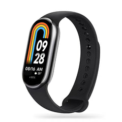 BRACCIALE IN SILICONE PER XIAOMI MI BAND 8 / 9 / NFC HEYBAND ICON NERO
